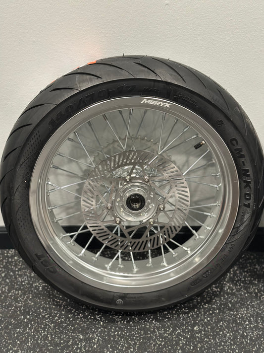 Meryx Wide Chrome Supermotos (4.25 Rear/3.5 Front)