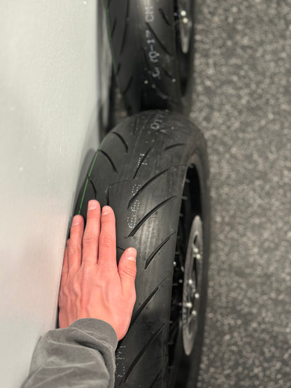 17" Wide Ultra Bee Supermoto - Silver Spokes